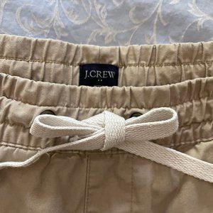 J.Crew Tan 6" Doc Shorts with Elastic and Drawstring Waist (Size M)